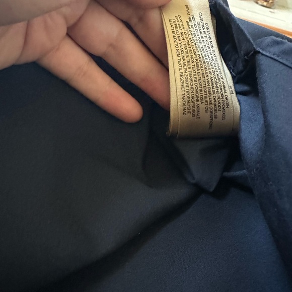 Authentic Men's Sherfield Sport Shirt S Slim Fit Navy Dress Shirt Strech cotton - Picture 13 of 13